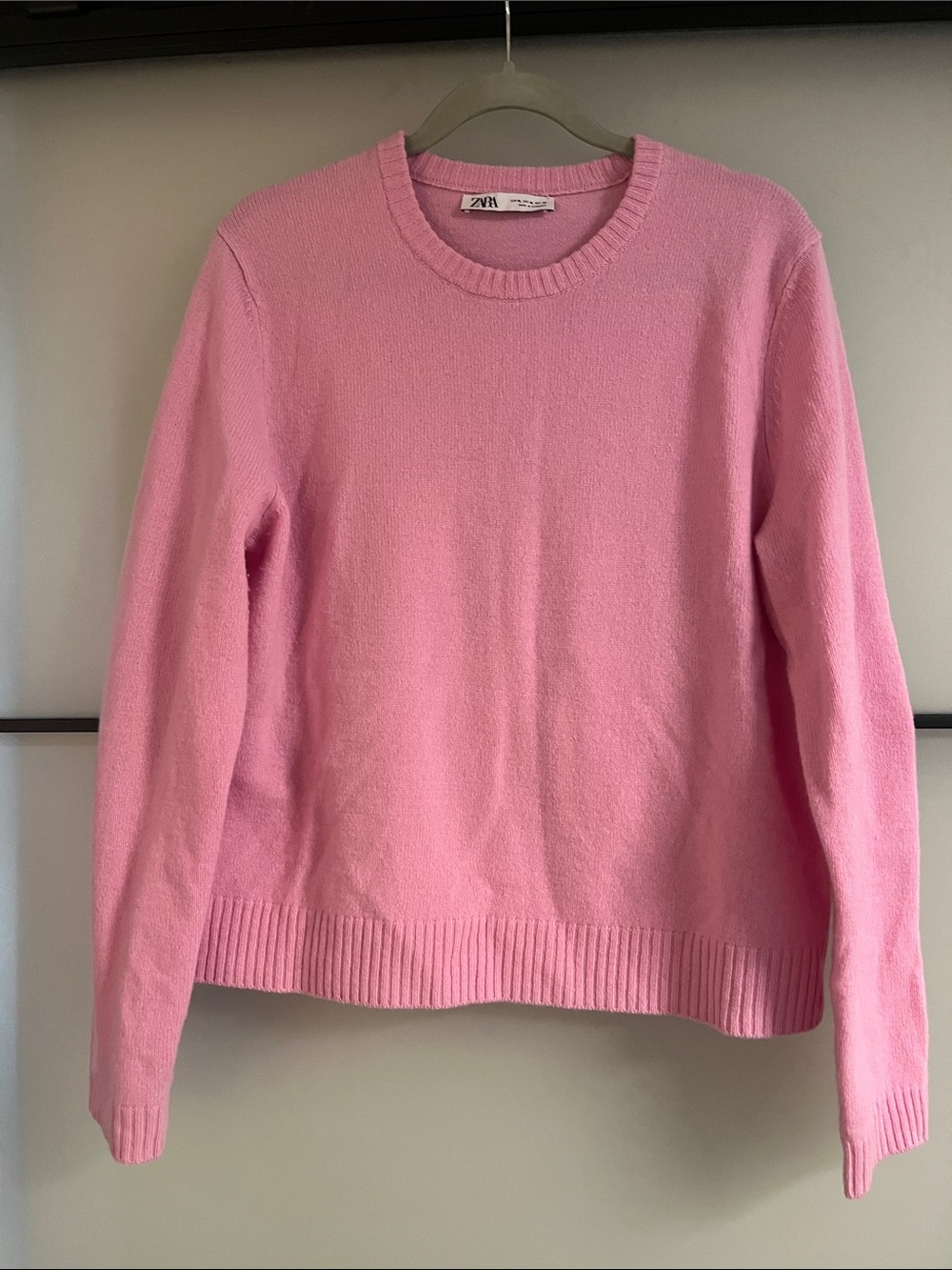 Zara Bubblegum Pink Crewneck Sweater